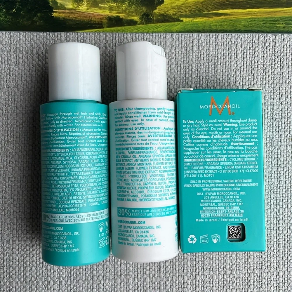 Moroccanoil mini travel bundle